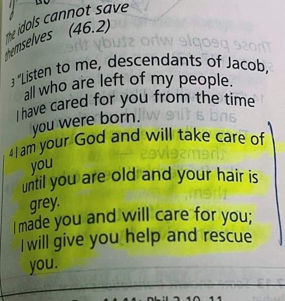 EricanSA's tweet photo. Isaiah 46:4 ♥️ https://t.co/XS7NnRwD1W