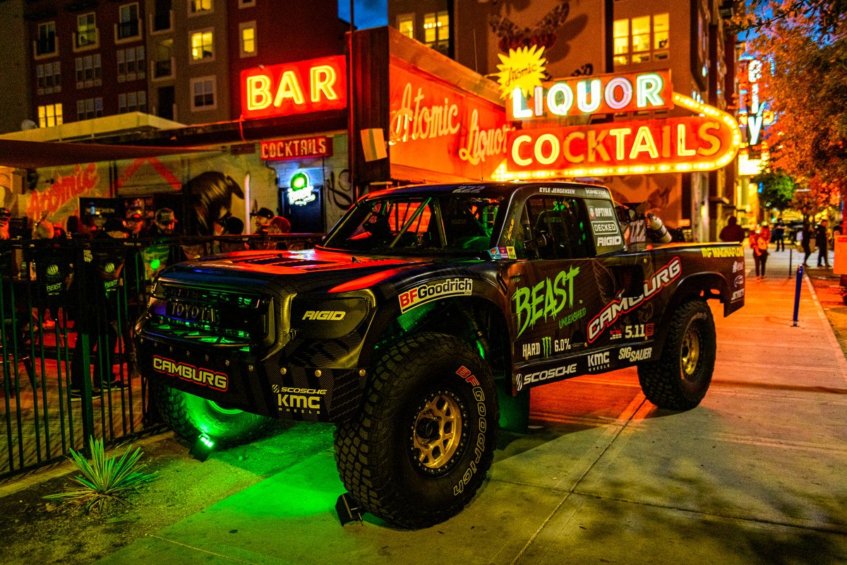 Epic time kicking off the off-road festivities for @themint400! The @BeastUnleashed crew is ready to go HARD on the track! It's go time... 👊