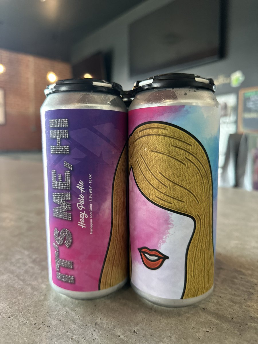 ARE YOU READY FOR IT!? 
Releasing our new pale ale, It’s Me, Hi! Selling in 16oz four packs or in singles! Tonight’s round 2 of Taylor Swift Singo - Smashed Ok for dinner! 
#International_Womens_Day #OKC #CraftBeer