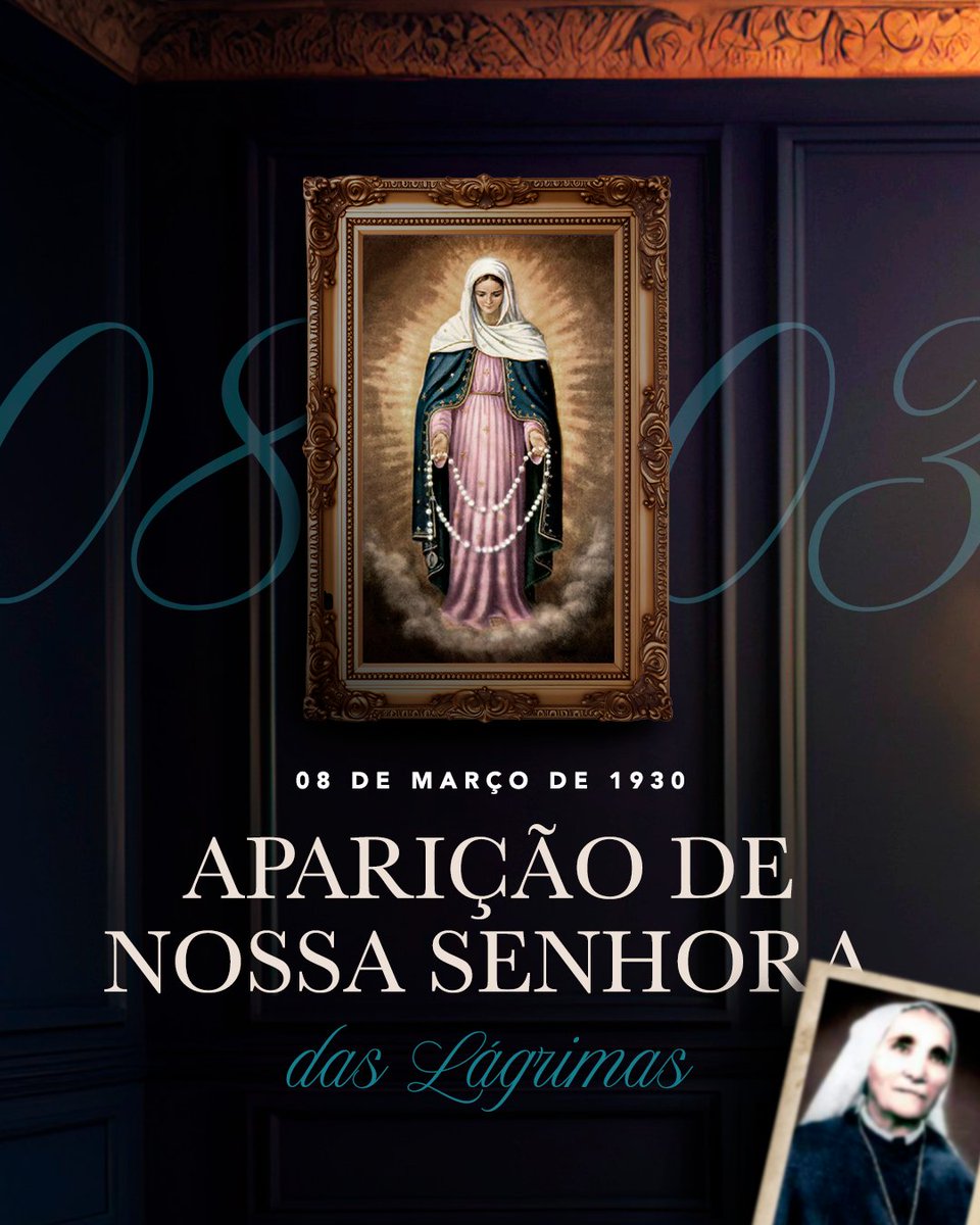 HOJE É O DIA DE NOSSA SENHORA DAS LÁGRIMAS 🙏🙏🙏