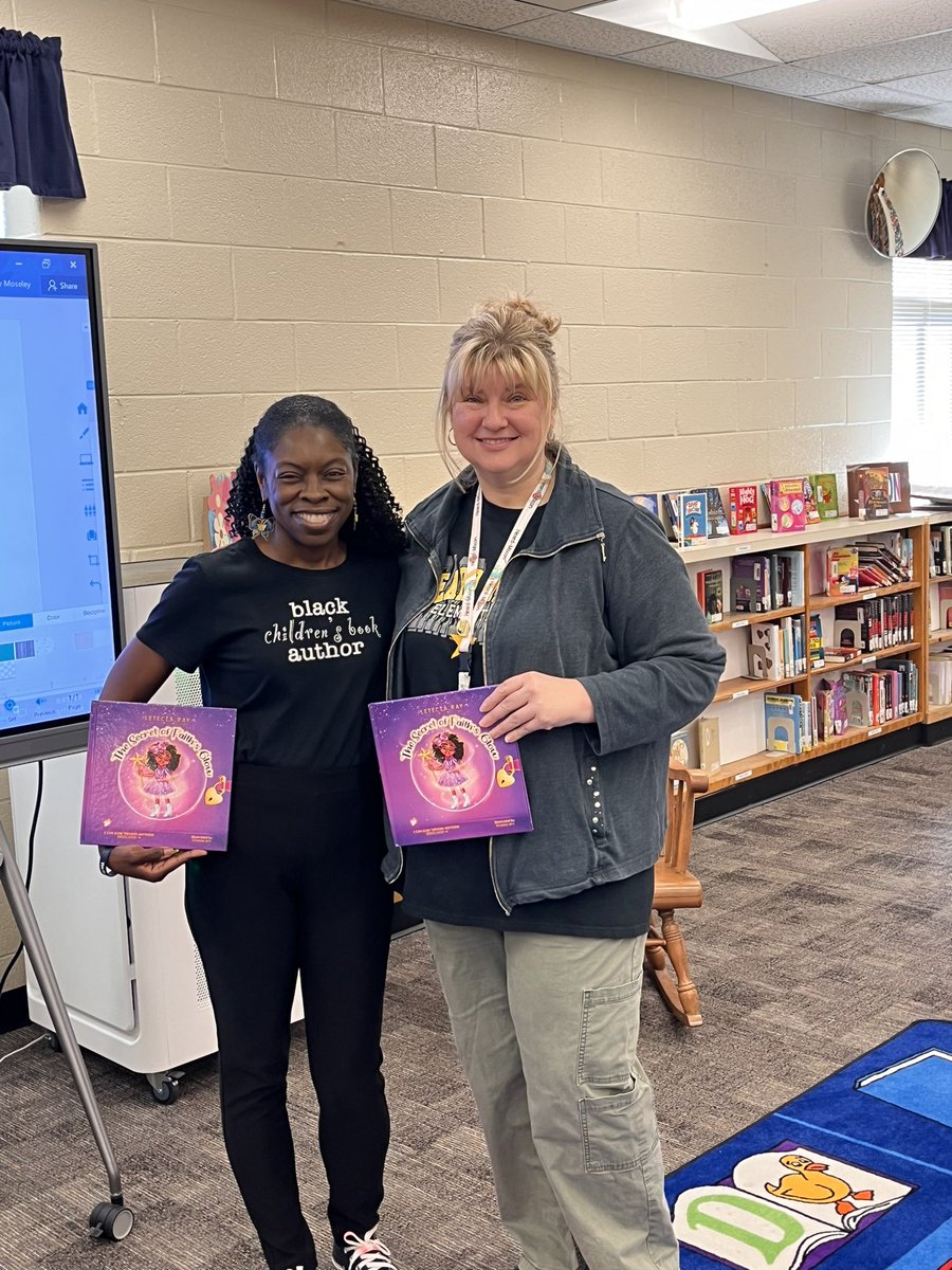 gilbert_annette's tweet photo. Author Letecia Ray @AlcovyHS share her book with @HeardMixon superstars…what a wonderful day #ncssbethebest https://t.co/ilKBzBBcwk
