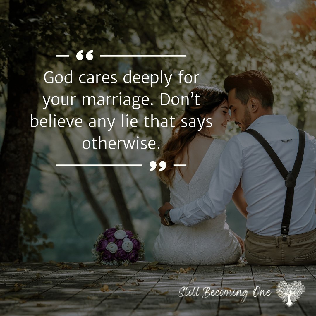 Don't buy into the lie that God doesn't care about your marriage. 

#stillbecomingone #onefleshmarriage #marriagerocks #dateyourspouse #marriageisfun #alwayspreferyourspouse #relationshipcoaching #traumainformed