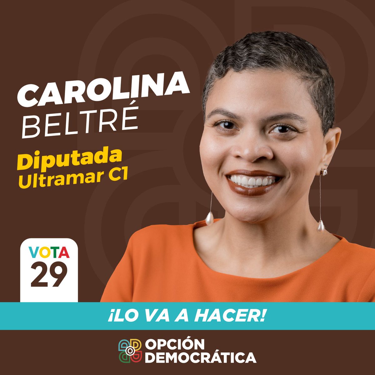 Orgullosa de ellas. Gracias por representarnos y atreverse a estar en el ruedo y espacio político que como mujeres nos corresponde.🤎👏 <a href="/O_Democratica/">Opción Democrática</a> <a href="/DarysEstrella/">Darys Estrella</a> <a href="/BeltreCarolina/">Carolina Beltre</a> <a href="/RdaBetania/">Betania Figueroa</a> 
#Vota29 
#HagamosQueSuceda