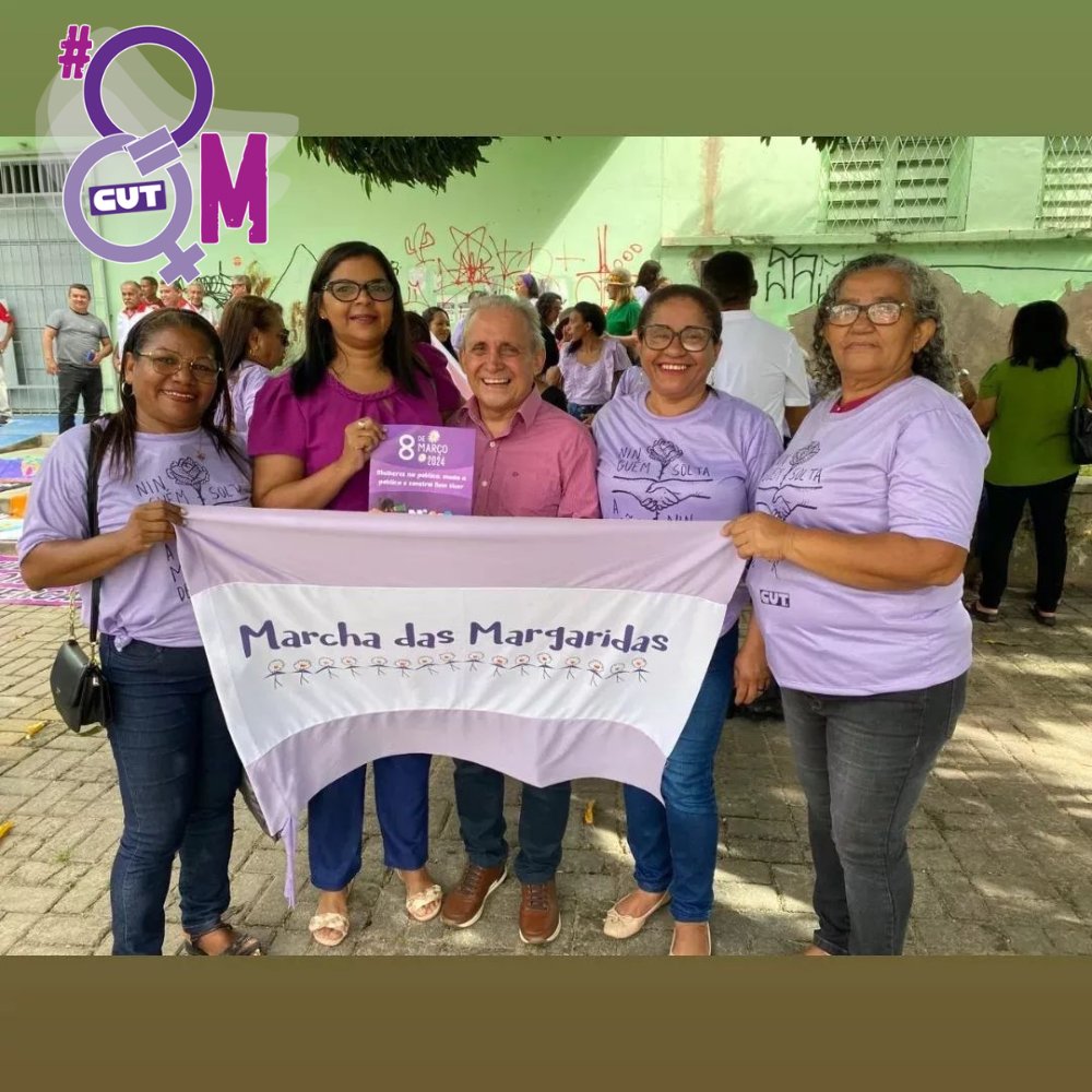 CUT_Brasil's tweet photo. Em Teresina, a CUT/PI esteve presente e apoiou o Ato Unificado das Mulheres em defesa dos direitos, da Democracia, contra todo tipo de violência as mulheres, e contra o genocídio. #8M https://t.co/IdgLAx7Hfi