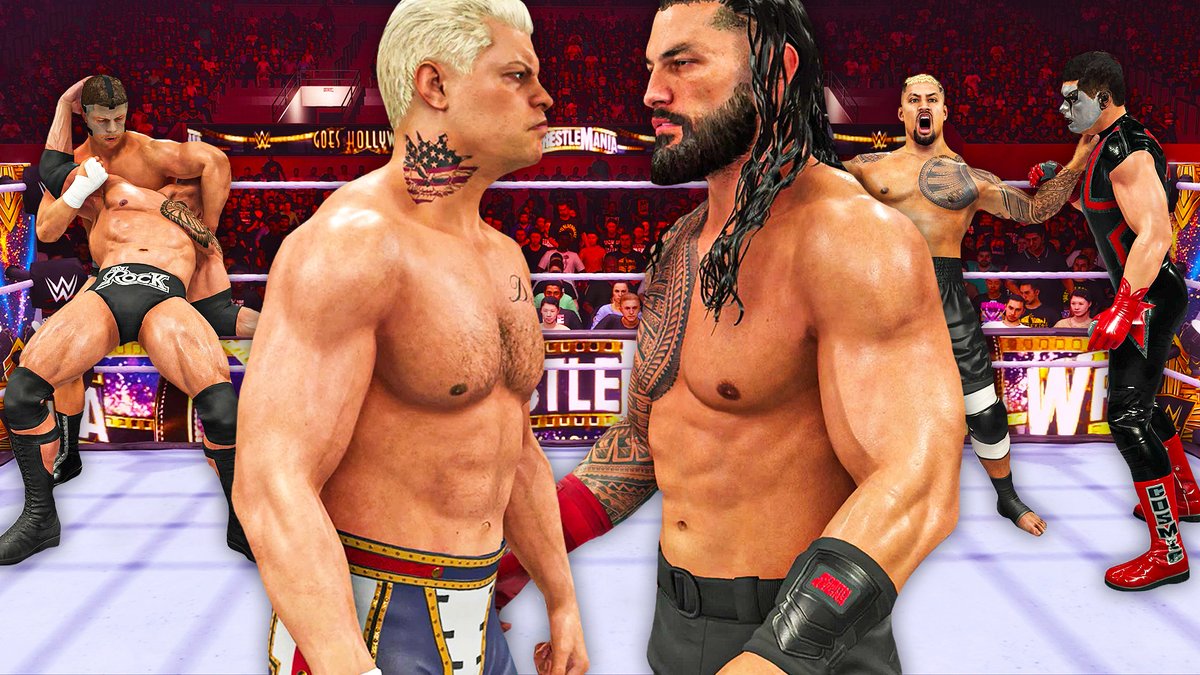 FUNKYT0WN49's tweet photo. Can 3 Versions of CODY RHODES Defeat THE BLOODLINE!! #WWE2K24
Are you #TeamCody or #TeamBloodline
https://t.co/9ZaPdZZooa https://t.co/UjHifbuP2i