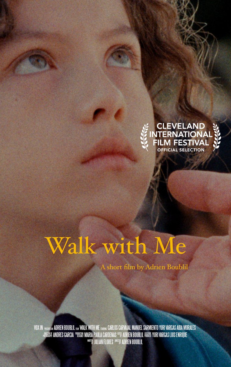 I have the utmost privilege to announce that “Walk with Me”, the short film written by @julian_flores, produced by @film_freako, and directed by myself, has been nominated (and therefore will have its world premiere) at one of the most prestigious festivals in the US: #CIFF48