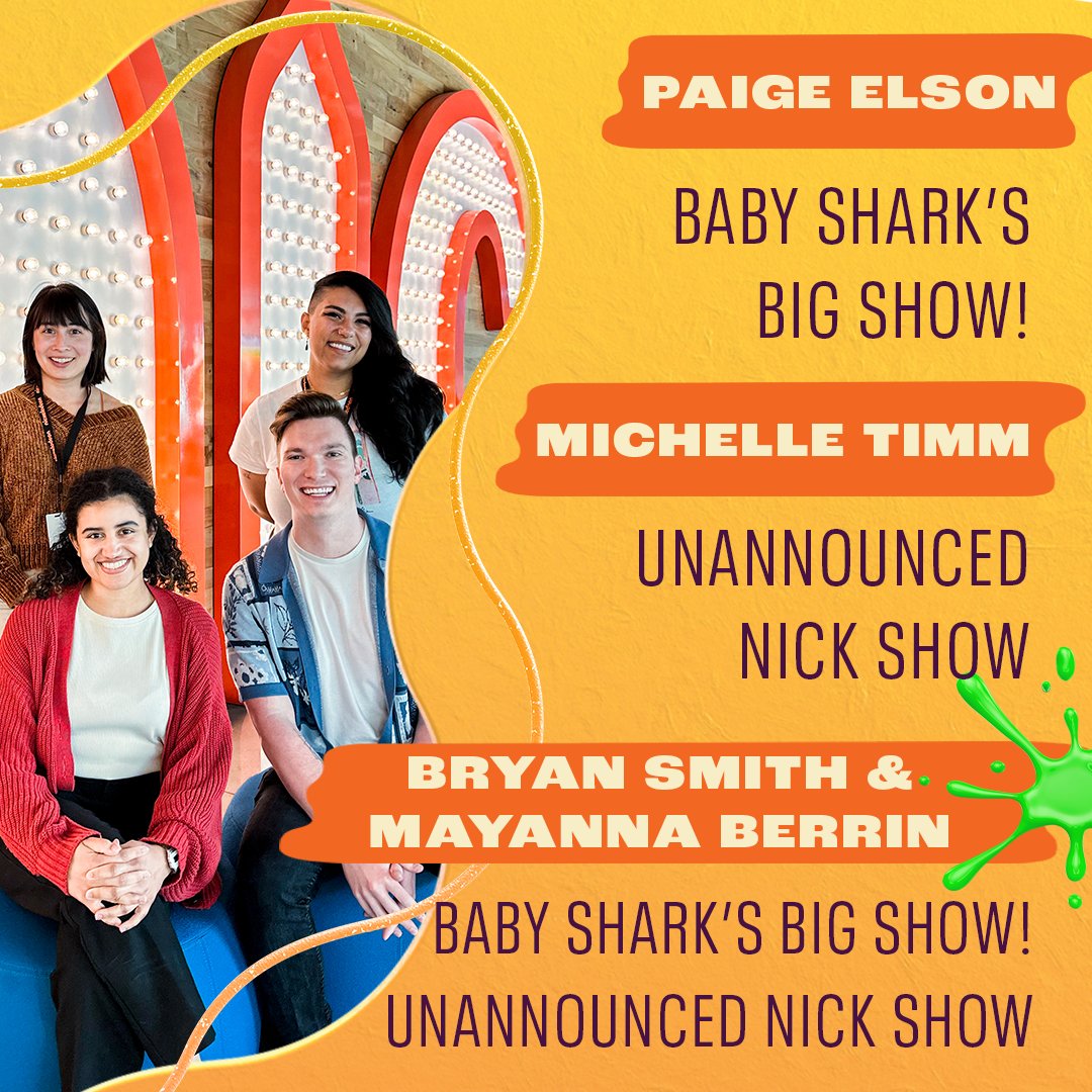 We're excited to finally share this amazing news with you! Our entire cohort for the 2023 Writing Program is writing on shows at Nick. We are proud of each and every one of them for successfully launching their careers in the industry 🌟