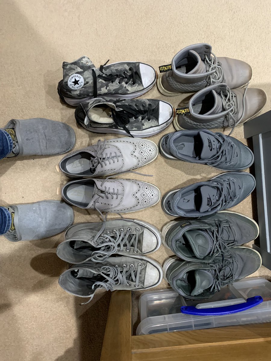How much grey footwear is too much grey footwear. Asking for a friend