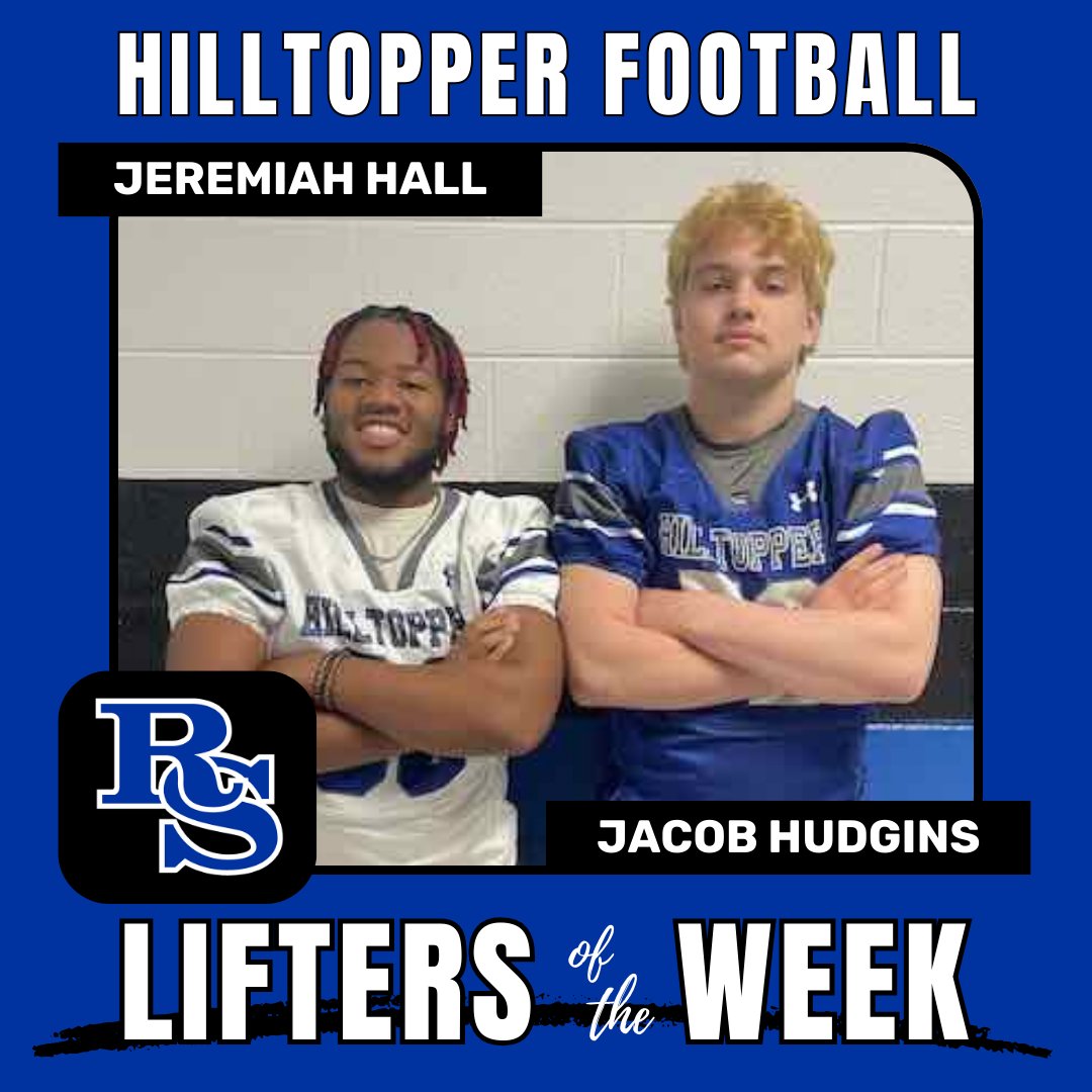 Congratulations to our Lifters of the Week!! #TopperStrong <a href="/rsc_football/">RS Central Hilltoppers Football</a> <a href="/coachryan9393/">Jim Ryan</a>