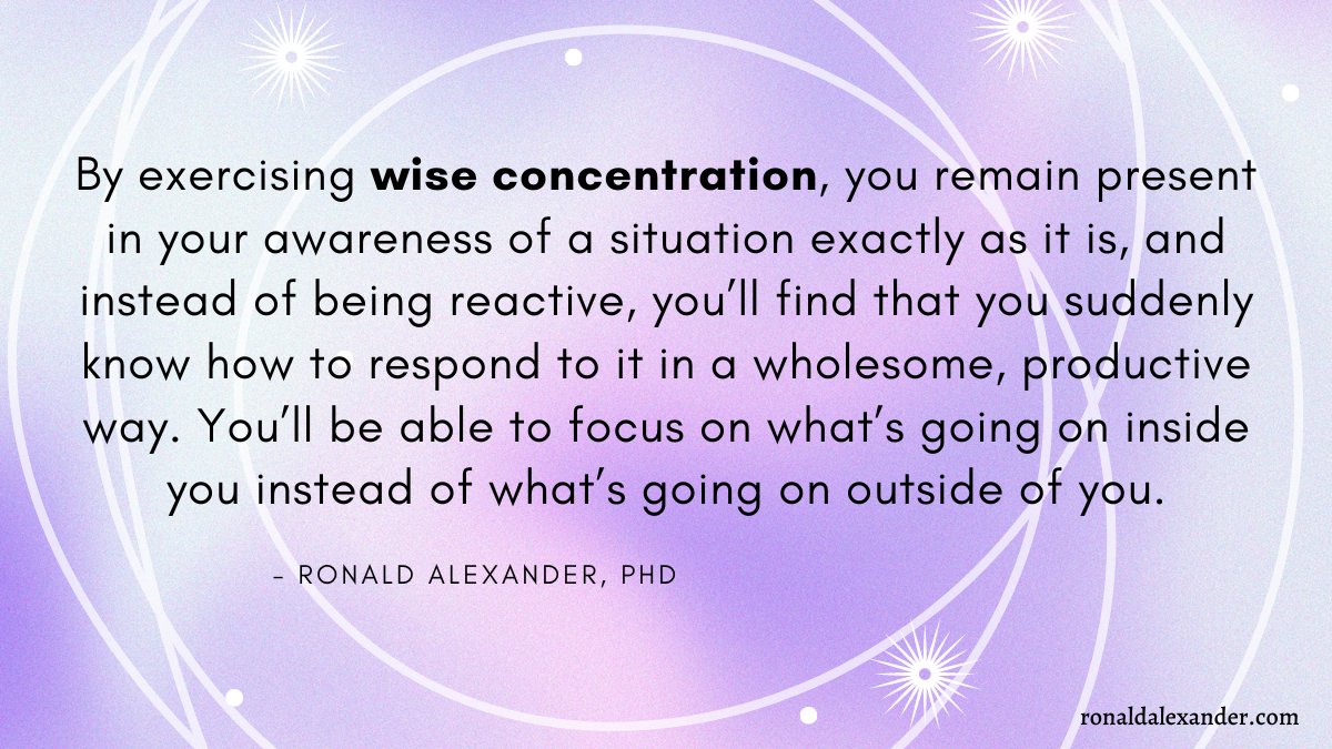 To read more about '8 Mindful Paths to Let Go of the Need to Control'. Check out Dr. Ron's blog! 👇 ronaldalexander.com/8-mindful-path… . . . #MindfulConcentration #WiseConcentration #PresentAwareness #MindfulnessPractice #ProductiveResponse #InnerFocus #CoreCreativity