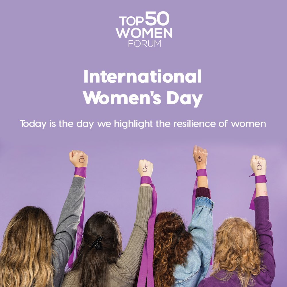 International Women's Day serves as a reminder of the progress made in advancing women's rights globally

Let’s take this opportunity to reflect on the importance of supporting women and celebrate their achievements and resilience

#Top50WomenForum #Top50 #InternationalWomensDay