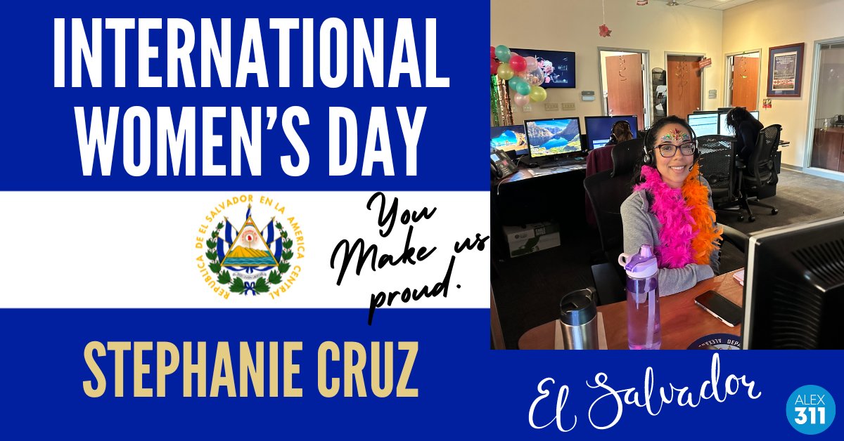 AlexandriaVA311's tweet photo. Today, let's celebrate the amazing women in our organization and worldwide who are making positive impacts and breaking barriers! Special shoutout to our #Alex311 agents Rocio & Stephanie from El Salvador. Their dedication is truly inspiring! #HappyInternationalWomensDay https://t.co/7tsEGZEcEe