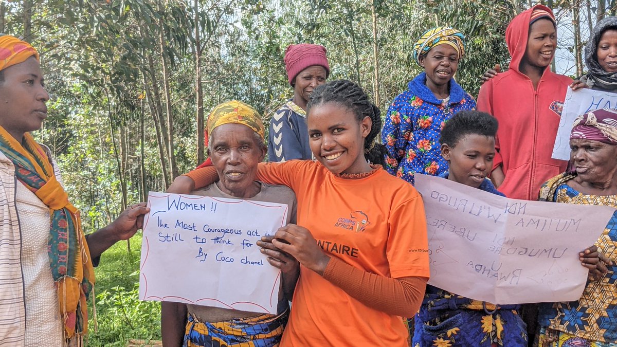 AkimanaAngelina's tweet photo. Today, March 8, 2024, we are celebrating the power, courage, and the uniqueness of women. At CorpsAfrica, we really value your humanity and the fact that you mold human.
@CorpsAfricaRda
@UN_Women
@unwomenrwanda
#thisiscorpsafrica
#BreakTheBias
#Sheisthefirst
@lo https://t.co/l2kq6duMXJ