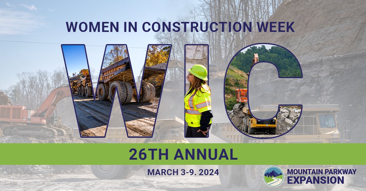 mtnparkway's tweet image. As we wind down to the end of Women in Construction Week, we would like to recognize the vital role women play in the industry today and in shaping the future. 

#wicweek #wicweek24 #26yearsofwicweek #womeninconstructionweek2024