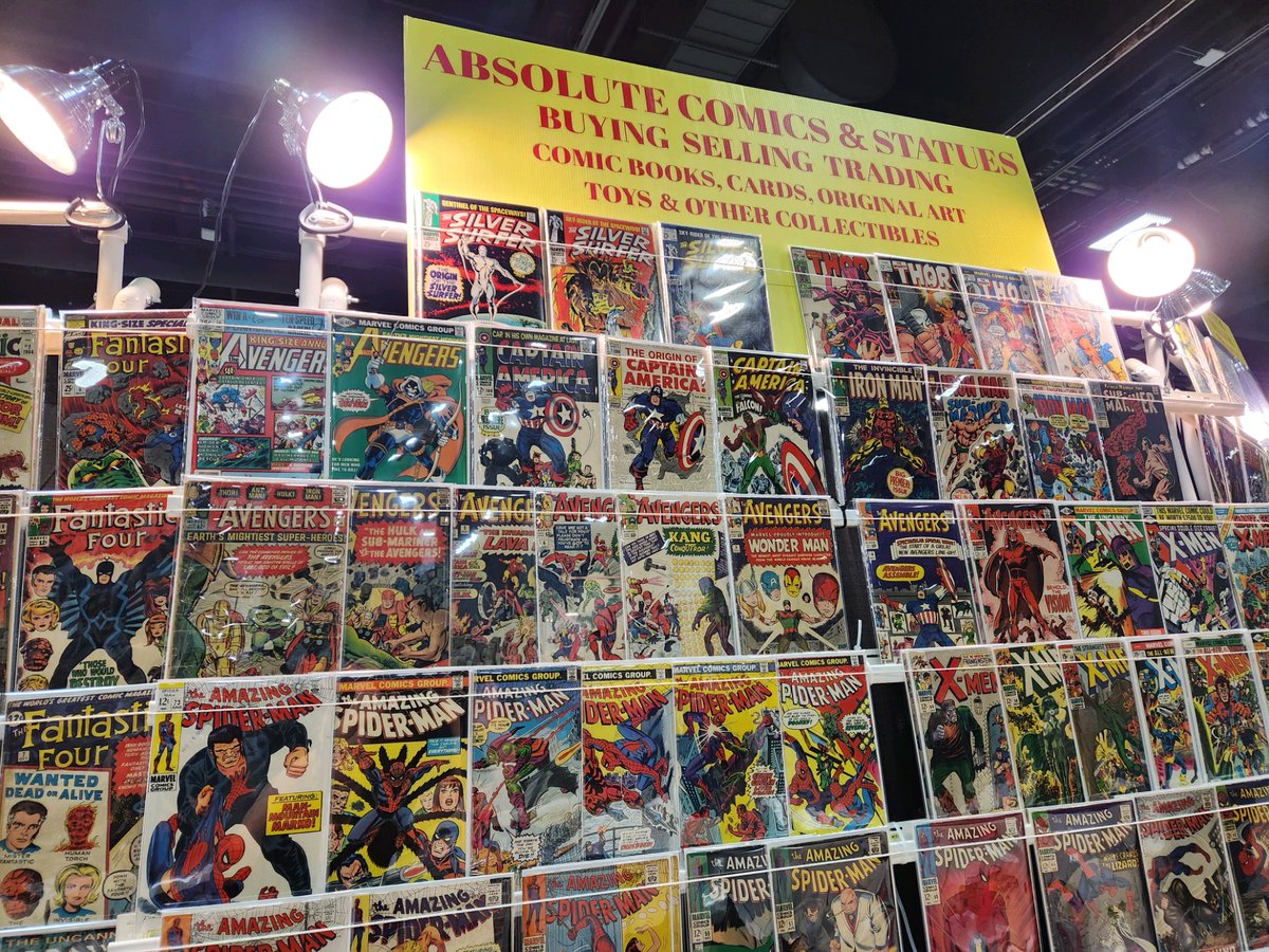 ComicsStatues's tweet photo. Booth 1513 is up and running at @AwesomeCon! Visit us for your comic needs all weekend.

#comics #comicbooks #cgccomics #amazingspiderman #spiderman #avengers #thor #ironman #captainamerica #marvelcomics #marvel #sellingcomics #buyingcomics #awesomecon #comiccon #comicconvention https://t.co/as1x3vc8Za