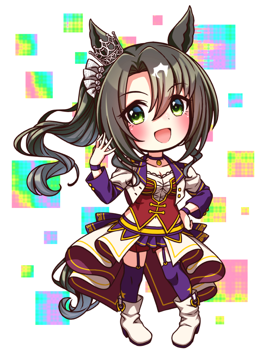 ウマ娘「生日快樂里見皇冠!クラウンさんお誕生日おめでとうございます!!!!!!#ウマ娘 」|スギモッティのイラスト