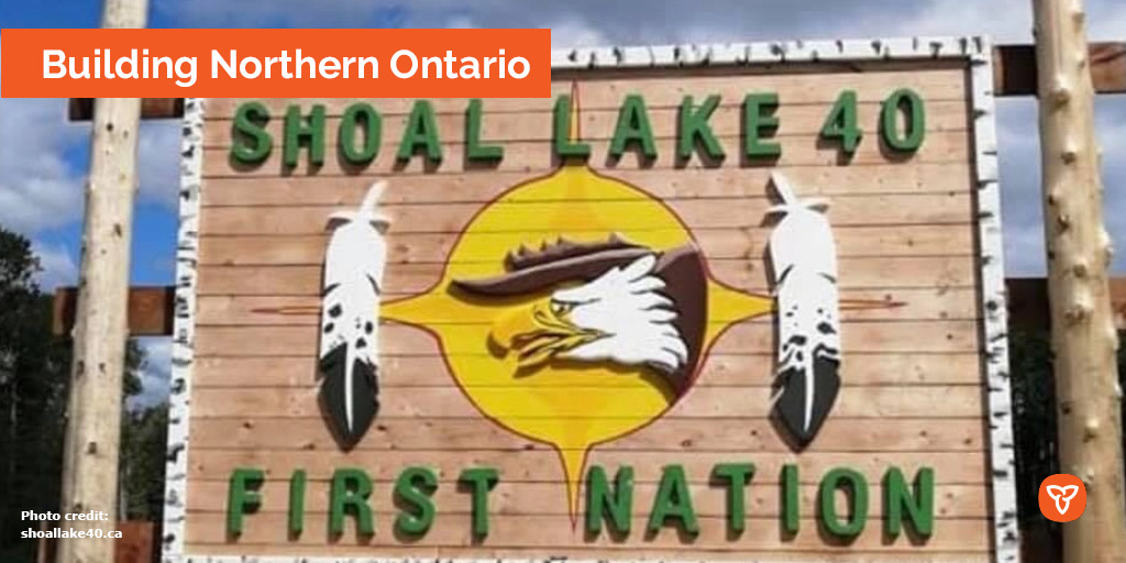 Our government is providing more than $490K through the @NOHFC for the Shoal Lake 40 First Nation to build a community business centre. Learn more about how we are strengthening communities and enhancing economic prosperity in #NorthwesternOntario. bit.ly/3IAyNQ1