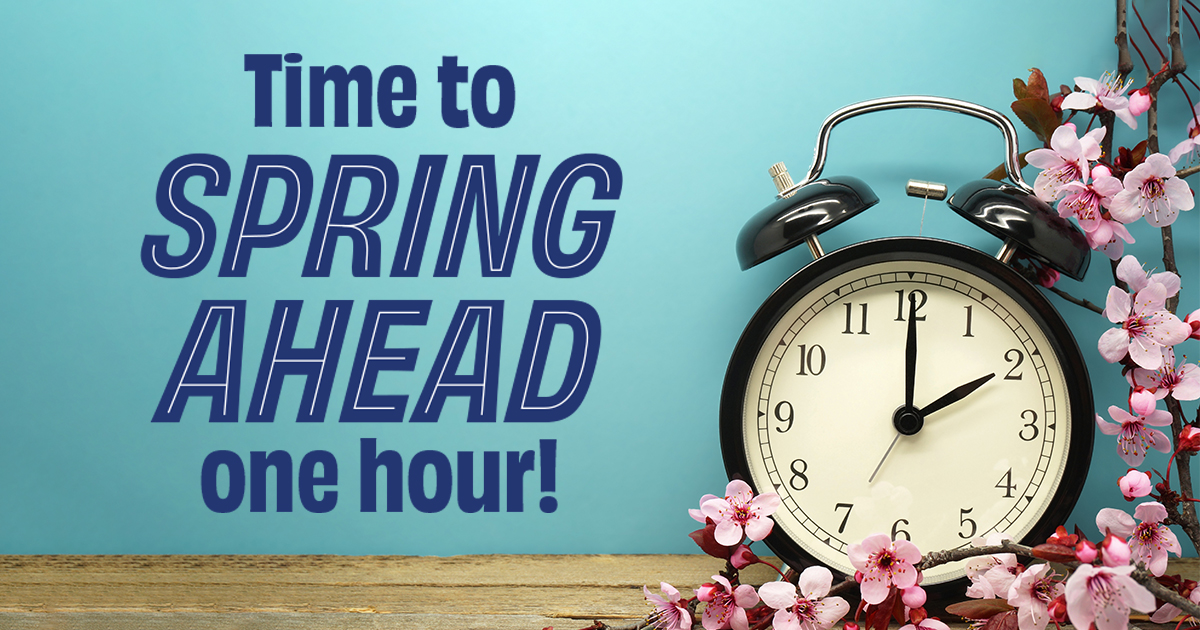 OmahaFederalCU's tweet photo. Don't forget! Daylight saving time begins this weekend on Sun., Mar. 10, giving us longer, sunnier evenings until Nov. 3. It's one of the initial signs that Spring is indeed around the corner! #timeforspring #springahead #springishere #moredaylighthours https://t.co/XPILXBFIVF https://t.co/x4WWjAX13T