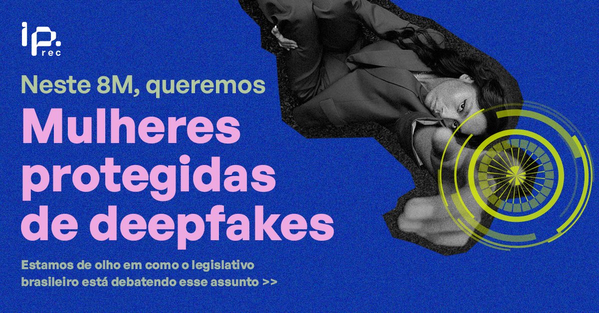 Neste 8M, queremos meninas e mulheres protegidas de deepfakes.

Na data de hoje, celebramos não só a ocupação de mulheres nos espaços políticos, como também fortalecemos a luta para manter e ampliar os direitos de todas. Segue esse fio para entender o que está acontecendo 👇🧵