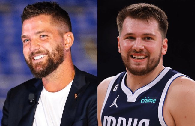 TheDunkCentral's tweet photo. Chandler Parsons thinks it’s ‘exhausting’ being Luka Doncic’s teammate and watching him control the ball 

"I think [Luka Doncic] is an unbelievable talent, he's literally a guard version of [Nikola] Jokic, where he can do anything...But as a teammate, it's a little exhausting watching the same sh*t over and over again."

(Via @RunItBackFDTV )
