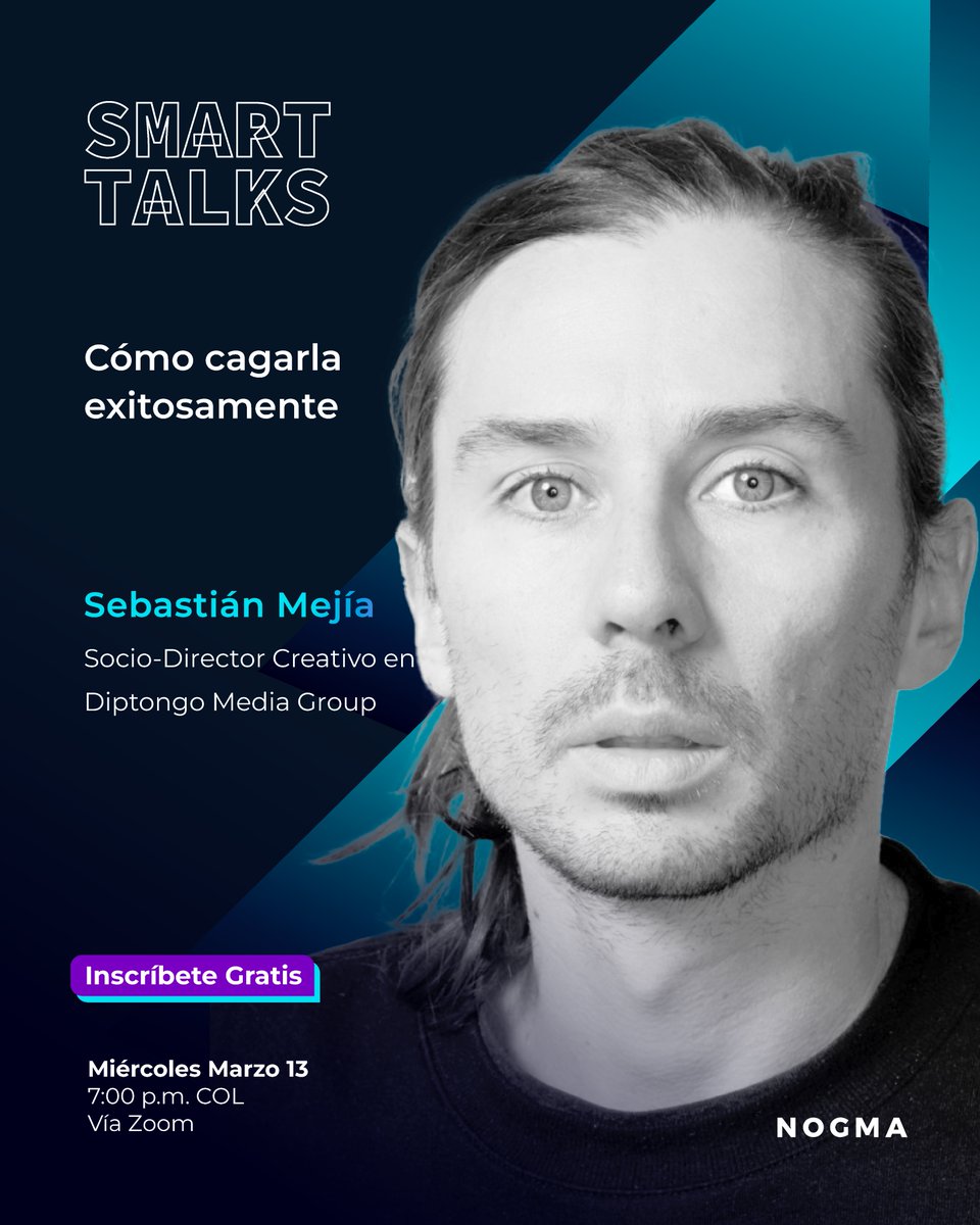 NogmaCol's tweet photo. ⚡Regístrate GRATIS⚡

Te invitamos a este nuevo Smart Talks con nuestro mentor del Diplomado Dirección de Arte, Sebastián Mejía - Director Creativo en :Diptongo Media Group – Colombia, para aprender a actuar sin que el miedo a equivocarse nos paralice. https://t.co/Mu3RLGb2ms