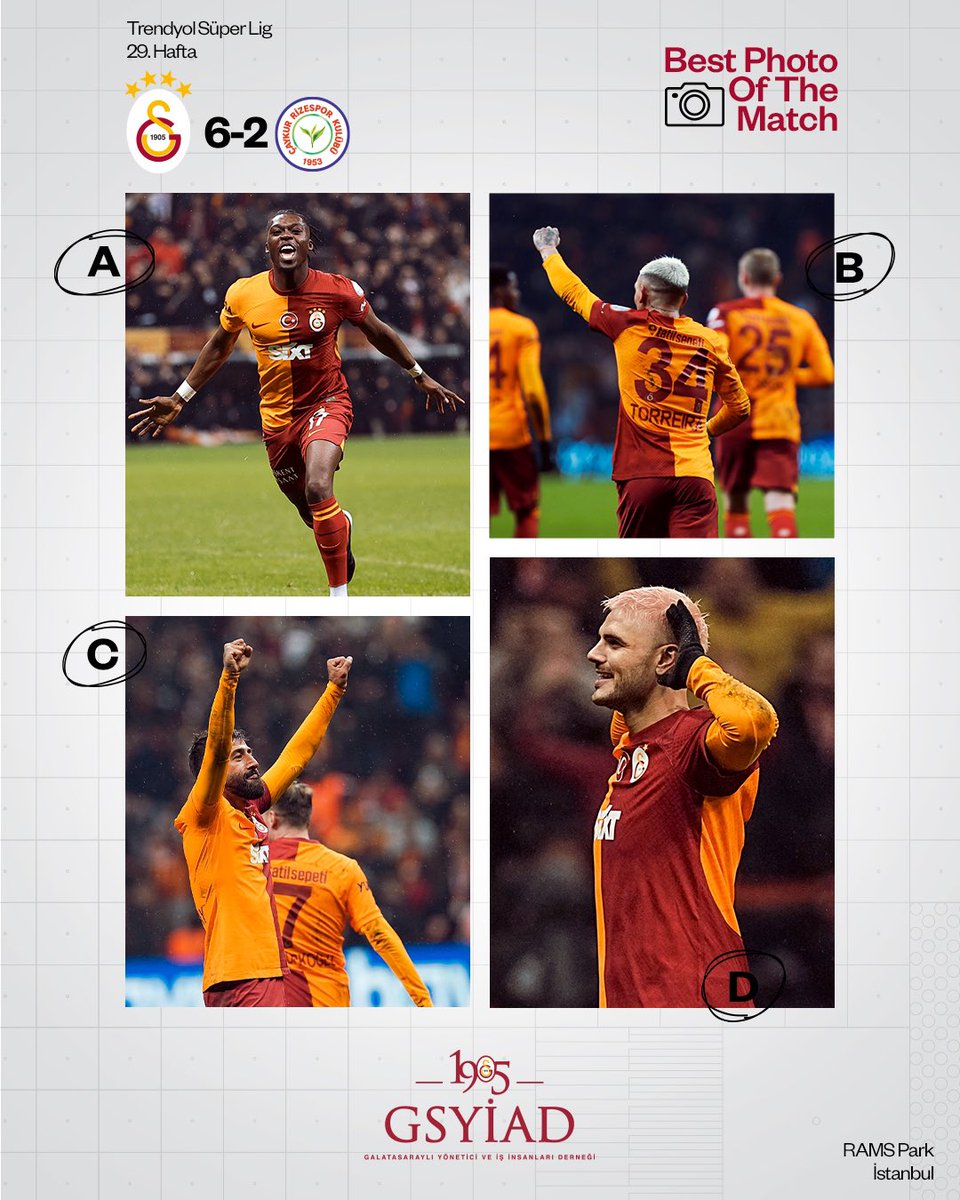 Zafer gecemizin en güzel sarı kırmızı karesini <a href="/1905gsyiad/">1905 GSYİAD</a>'ın katkılarıyla seçiyoruz. 💛❤️ 

Sizce hangisi? 🤔

#GSvÇRS