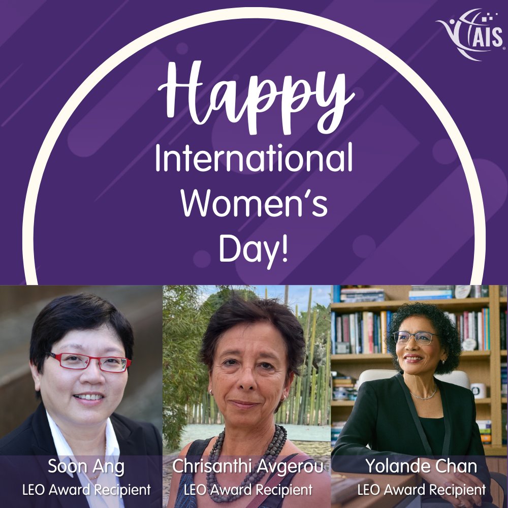 Happy International Women’s Day! Today we recognize the accomplishments of the association’s current and former women leaders. We also celebrate the AIS Women’s Network College, a network supporting women scholars in information systems. #IWD2024 #InspireInclusion.