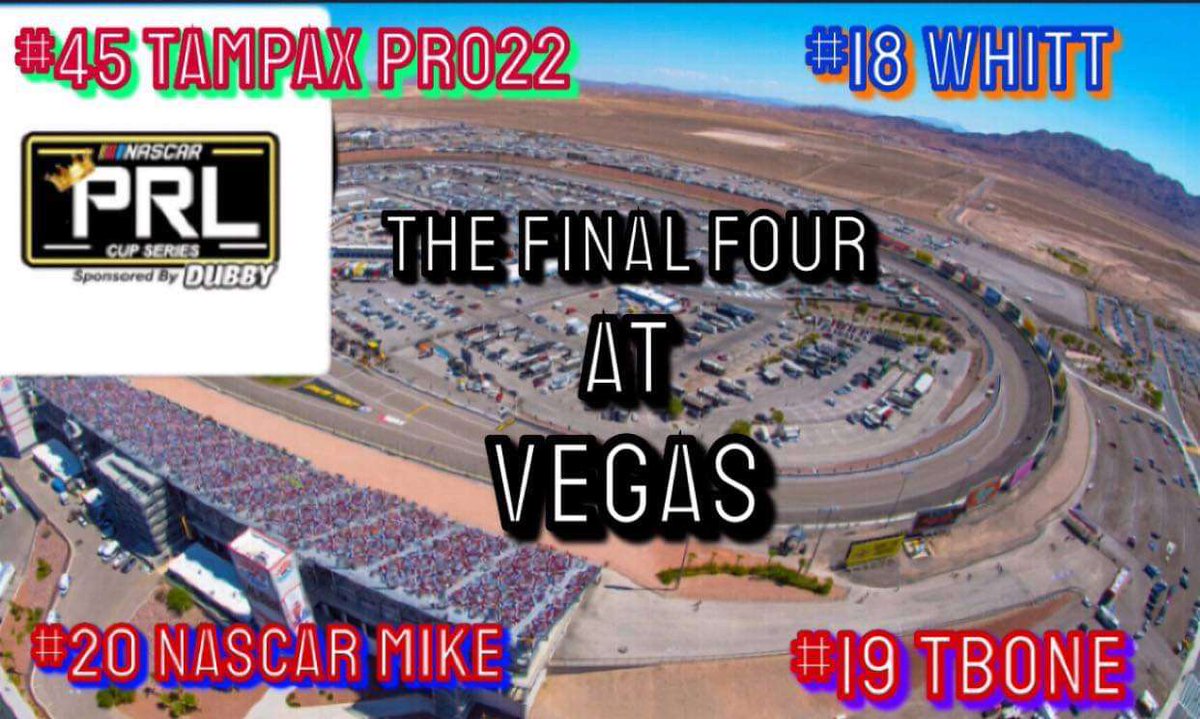 Back after a year's break from the booth in preset racing league to commentate the season 19 championship at Vegas. Can tampax claim the championship in his rookie season? Catch the action live on twitch around 7 est tonight twitch.tv/Bren7204?sr=a