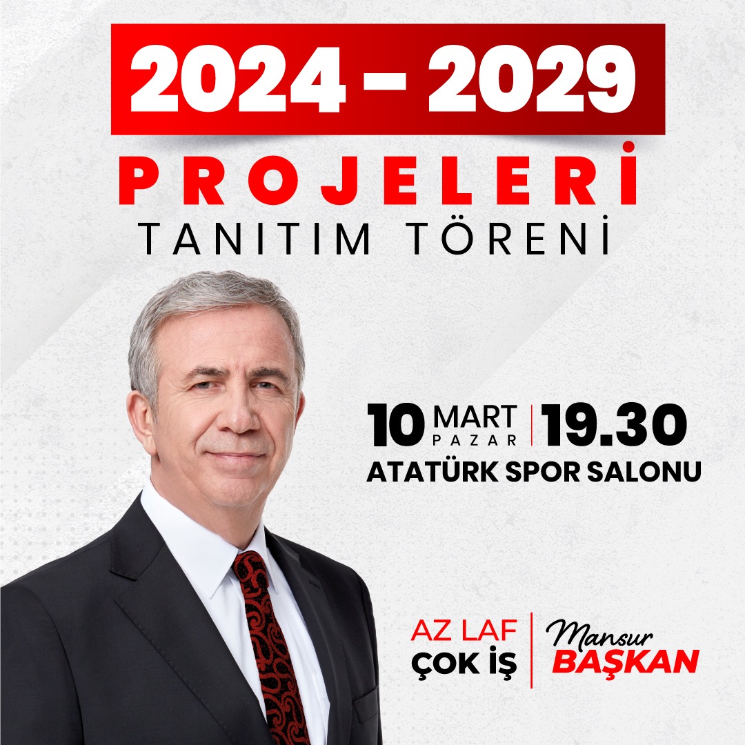 Yeni dönemde de #AzLafÇokİş diyeceğiz.

2024-2029 Projeleri Tanıtım Töreni’ne tüm hemşehrilerimi bekliyorum. 

🕢10 Mart Pazar | 19.30
📍Atatürk Spor Salonu