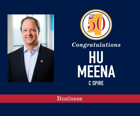 Join us in congratulating Hu Meena @CSpire on being named to the 7th Class of the Mississippi Top 50. MS Top 50 is the annual list of Mississippians who are judged to be among the most influential leaders in the state. See all of this year's honorees: mstop50.com/winners