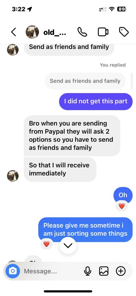 nadishsambyal's tweet photo. @thevipinbaloni @Cyberdost @DCP_IFSO Hey its me from the Reddit post, i couldn’t get any help from the cyber cell as the payment was made from my friends account and marked as family and friends on paypal as he asked. I had no choice but to move on .. hope you can take his account down https://t.co/HyFsHVkCqm