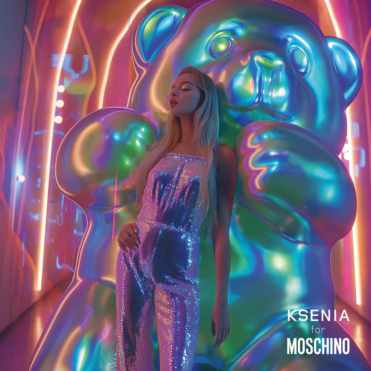 KseKse_F's tweet photo. „Candy Groove“

-by KSENIA, 
https://t.co/ysN6VOp4rt

Concept campaign generated using #Midjourney 
#KSENIAforDREAMLAND #FashionInspiration #Branding #AI #Art #AiDesign #FashionAdvertising #fashionai #genai #artificialinspiration #midjourneydesign  #DREAMLAND.media https://t.co/DQuQGlBNG1