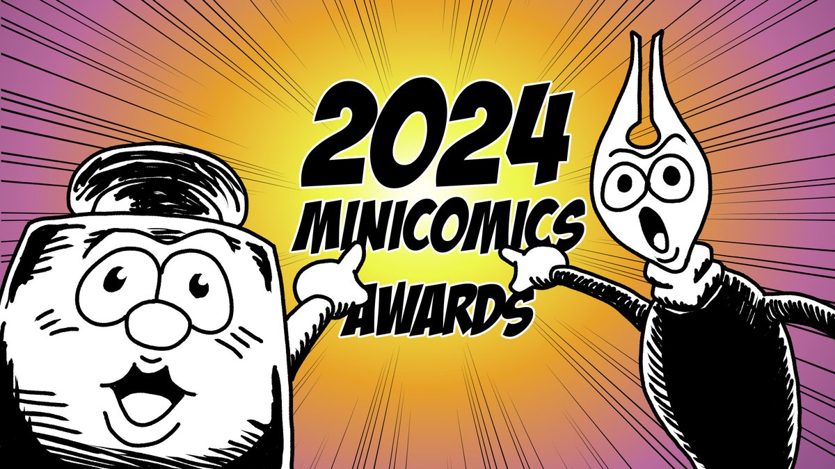 Join us for the Minicomic Awards, an annual virtual showcase highlighting this unique short form medium! This year our prize pool is a $3,500- each winner will receive $700 💰🏆 3/14 @ 3pm PST! Watch the virtual ceremony here: youtube.com/watch?v=t1hLEK…