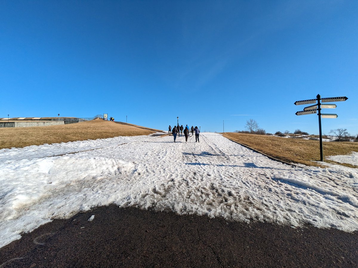 USAS_WW1's tweet image. #Running #bicycling #lifestyle #philosophy #sports: today's walk is sponsored by snow and ramparts. This battlefield may be the most important in North American history...