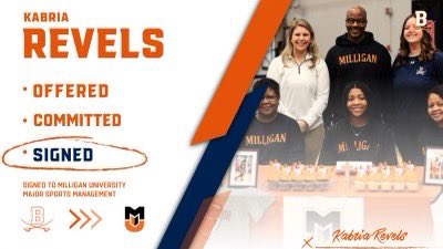 Team Brandan Wright (@tbwexposure) on Twitter photo Congrats to 24’ Kabria Revels for signing to continue her Academic and Athletic journey at <a href="/MilliganWBB/">Milligan Women’s Basketball</a> ! Kabria will be majoring in Major Sports Management📚
Great work Kabria, keep going!🖤❤️ Congrats to 24’ Kabria Revels for signing to continue her Academic and Athletic journey at <a href="/MilliganWBB/">Milligan Women’s Basketball</a> ! Kabria will be majoring in Major Sports Management📚
Great work Kabria, keep going!🖤❤️