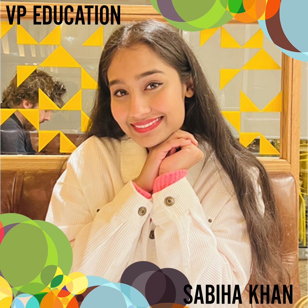 Your Vice President Education for 24/25 is Sabiha Khan🎉