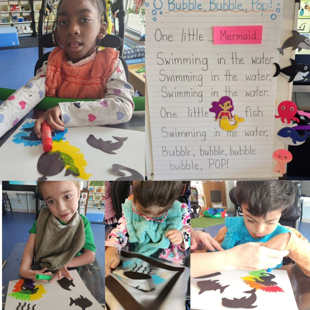 Class Three is Under the Sea! Inspired by their new class pet, ROY G. BIV, Little Roy was affectionately named after the acronym used to remember the colors of the rainbow. #specialeducation #fish #ROYGBIV