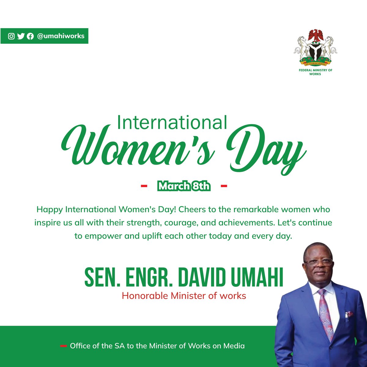 Sen. Engr. David Nweze Umahi tweet media