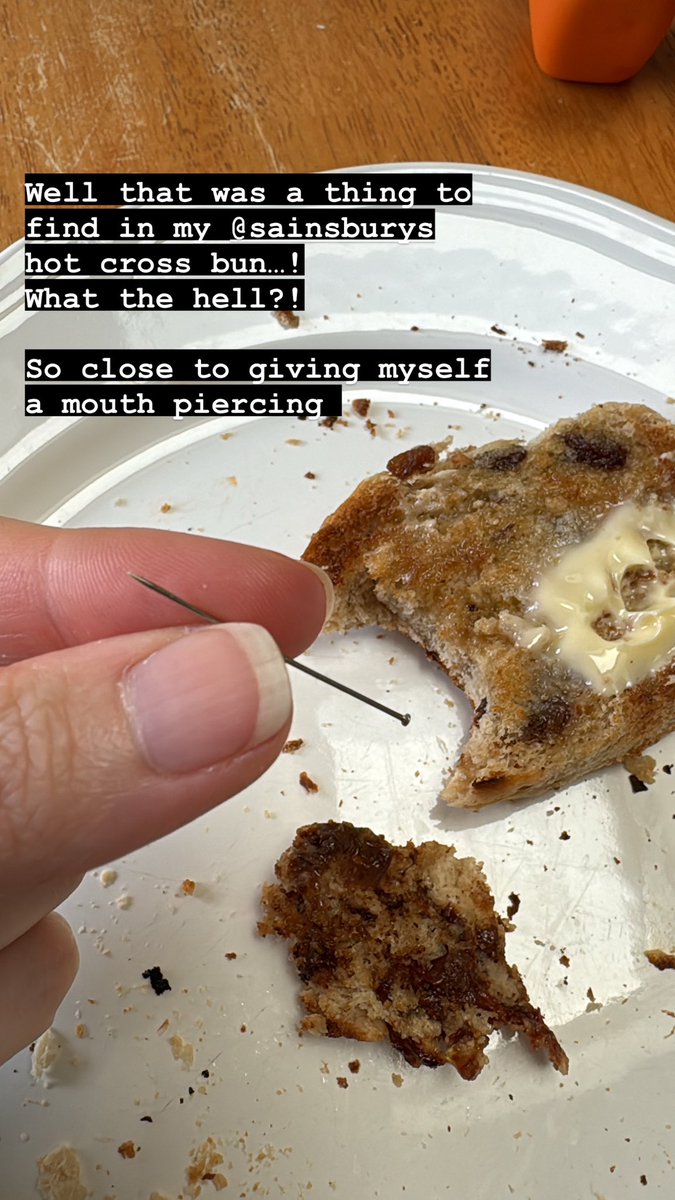 Flis333's tweet photo. Ahem, @sainsburys I didn’t really fancy a mouth piercing with my Easter treat thanks… https://t.co/k4N2eHx6Kd