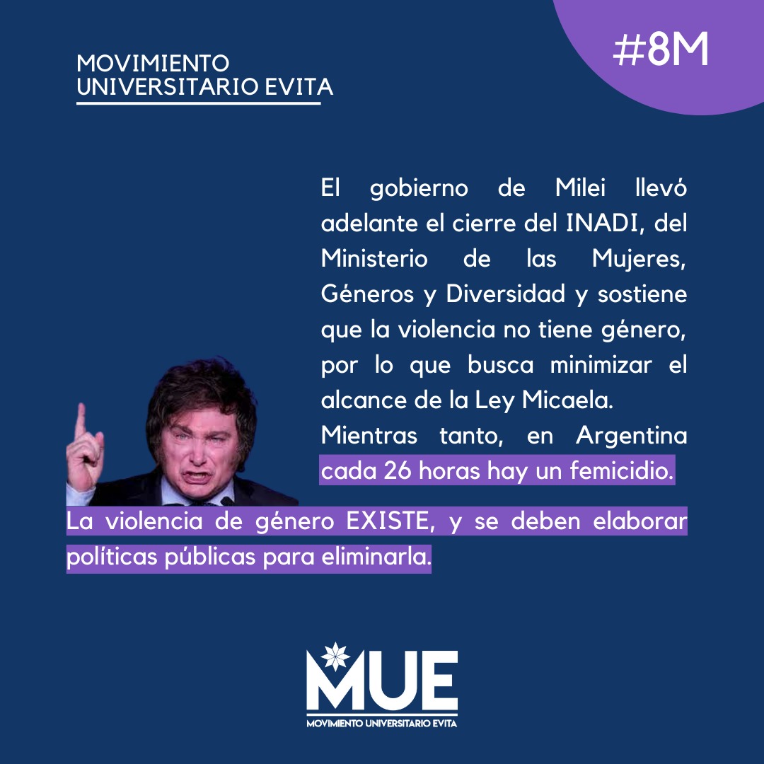 MueLitoral's tweet photo. #8M I Día de las mujeres y diversidades trabajadoras 💜

En esta publi te dejamos info necesaria sobre las medidas que lleva adelante el gobierno de Milei y sobre cómo afectan a las mujeres y diversidades trabajadoras. https://t.co/RI8UVh5CN3