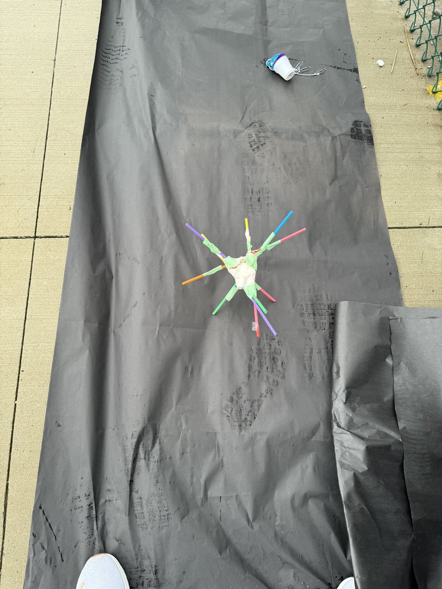 holcombsclass's tweet photo. AP egg drop; take 1. No survivors but a lot of learning and egg-citement over our scrambled builds. It wasn’t over easy, but there were plenty of yokes and no shell-fish material hoarding. https://t.co/B74QAOw5Vj