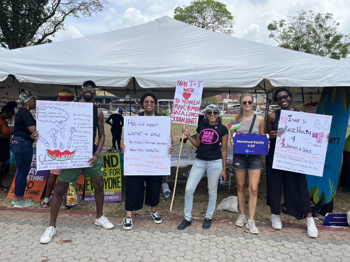 Celebrating #IWD here in Trinidad alongside feminist organizations and young activists working to accelerate progress in SRHR and public health!

In solidarity with women and girls everywhere!✊🏿✊🏼✊🏻✊🏾