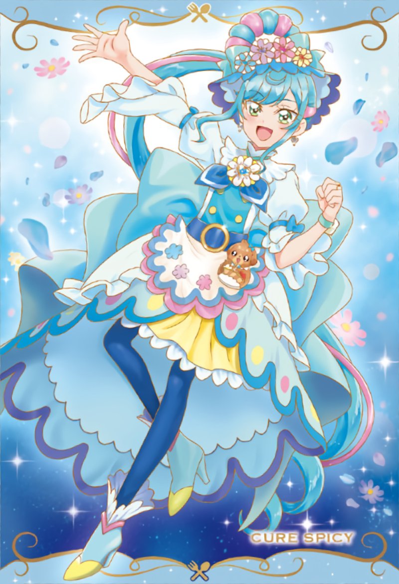 PrecureCardsBot's tweet image. Precure Card Wafer: Cure Spicy ~Party Up Style~ 💙https://t.co/TShx4V6F2b