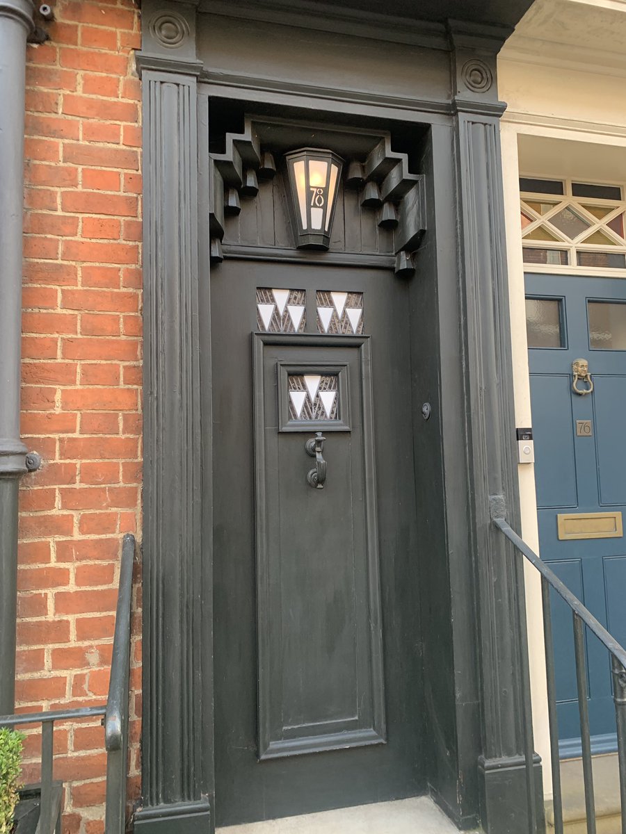 Art Deco door design by Charles Mackintosh