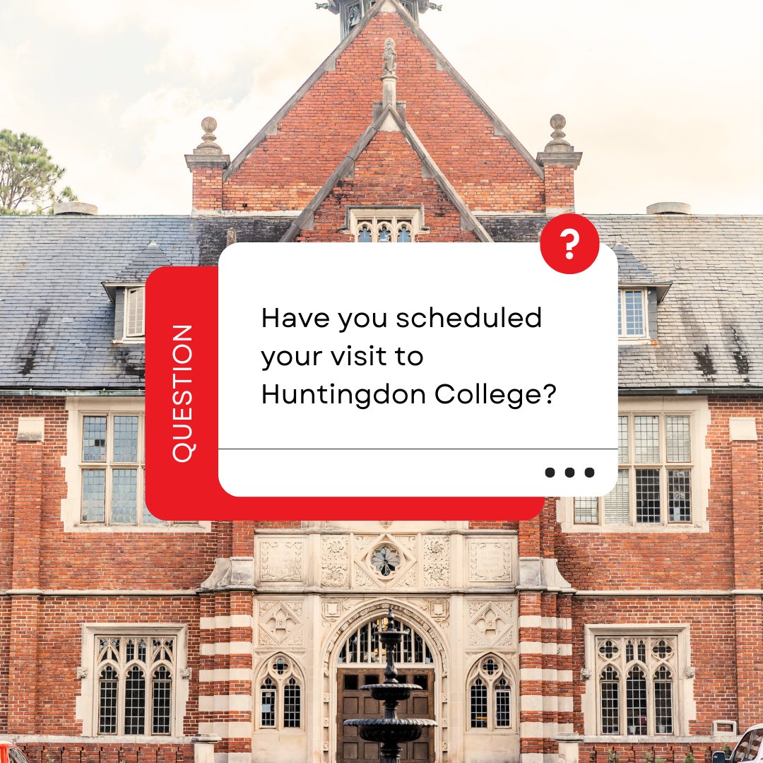 Campus visits are available Monday through Friday! Schedule yours today and see if Huntingdon could be your next home. ❤️ 🤙🏼 
#HAWKEM #HSH