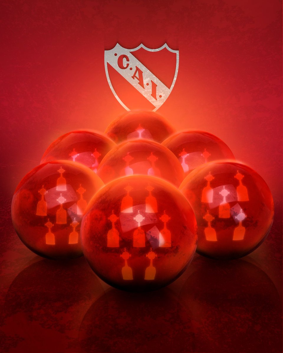 Independiente 🟥, sus Libertadores y las esferas del dragón. Homenaje del club por la muerte de Akira Toriyama, creador de Dragon Ball. Lo diseñó <a href="/EmilioSansolini/">Emilio Sansolini</a>.