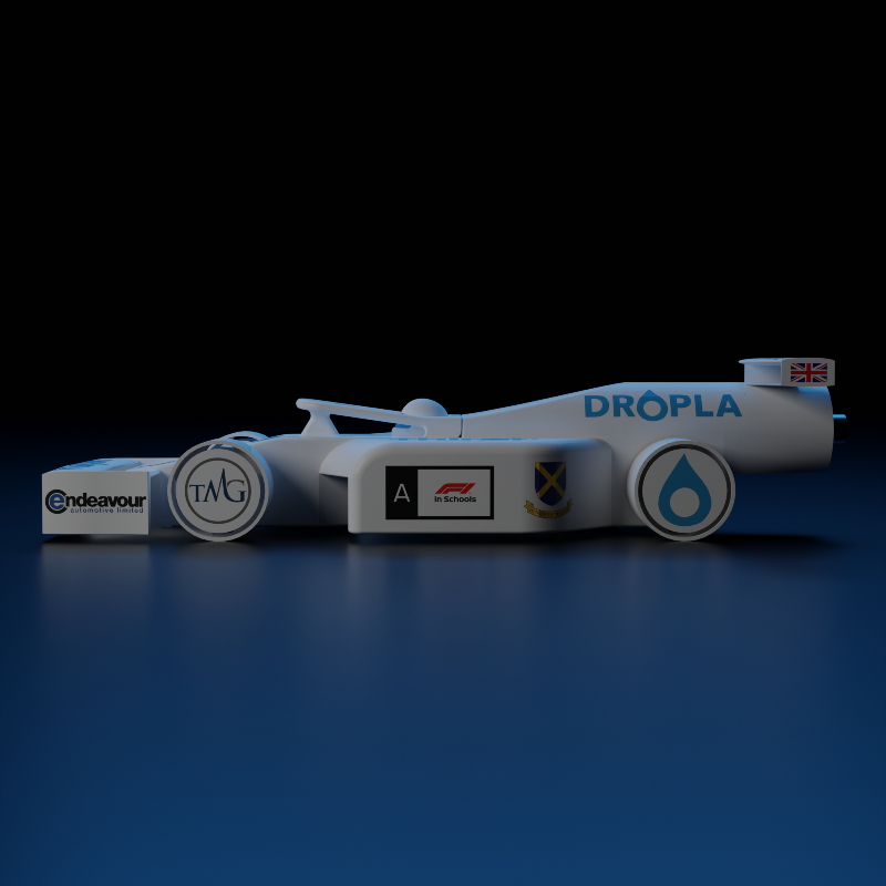 DROPLARacing's tweet photo. Introducing the DROP-03, DROPLA's first National Contender.

#DROPLA | #EngineerTheFuture | @F1inSchoolsUK