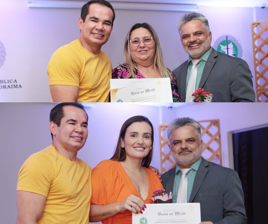 DefensoriaRR's tweet image. 💚🌟Emoção e reconhecimento marcaram o evento da #DPERR, em comemoração ao Dia Internacional da Mulher.

⚖️Defensoras e servidoras receberam certificados de Honra ao Mérito por seus importantes serviços prestados à instituição, ao longo dos anos.

#8M #dperr #DefensoriaDelas
