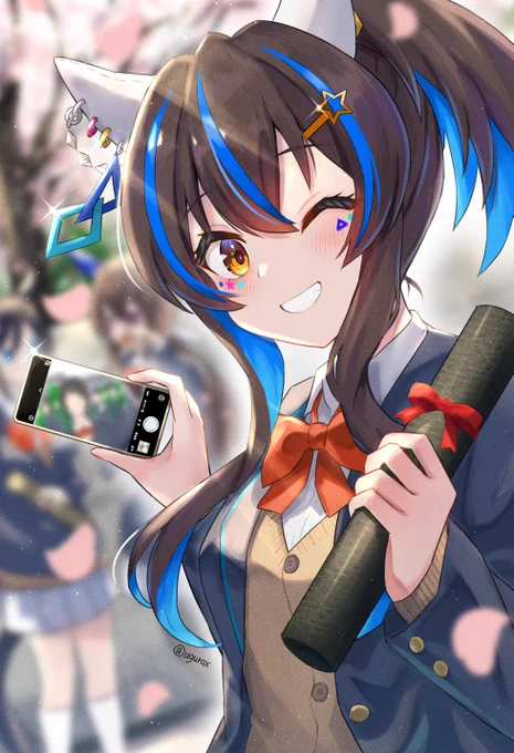 あまり絡みがなかったけどツーショットを求めてくるギャル#ダイタクヘリオス #ウマ娘 