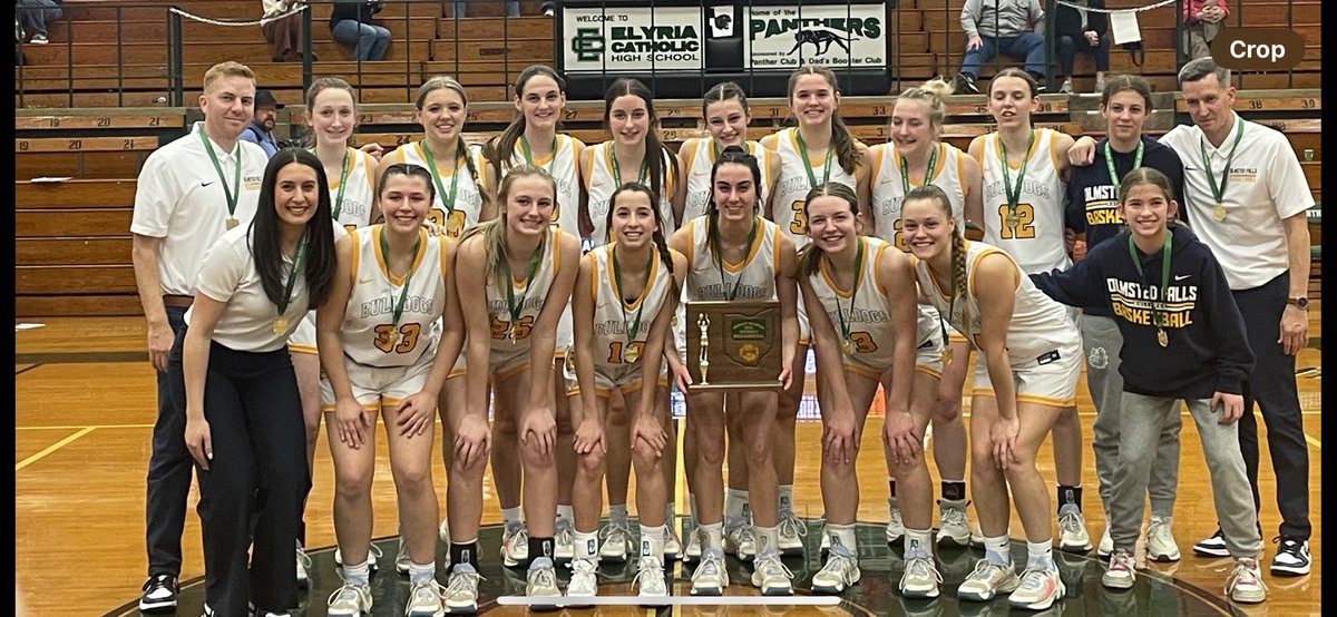 JOIN US! Come out tomorrow and line the HS driveway to send our girls off to Sandusky to compete in the Regional Finals! Please line the entrance/exit closest to the Board office at 10:45.